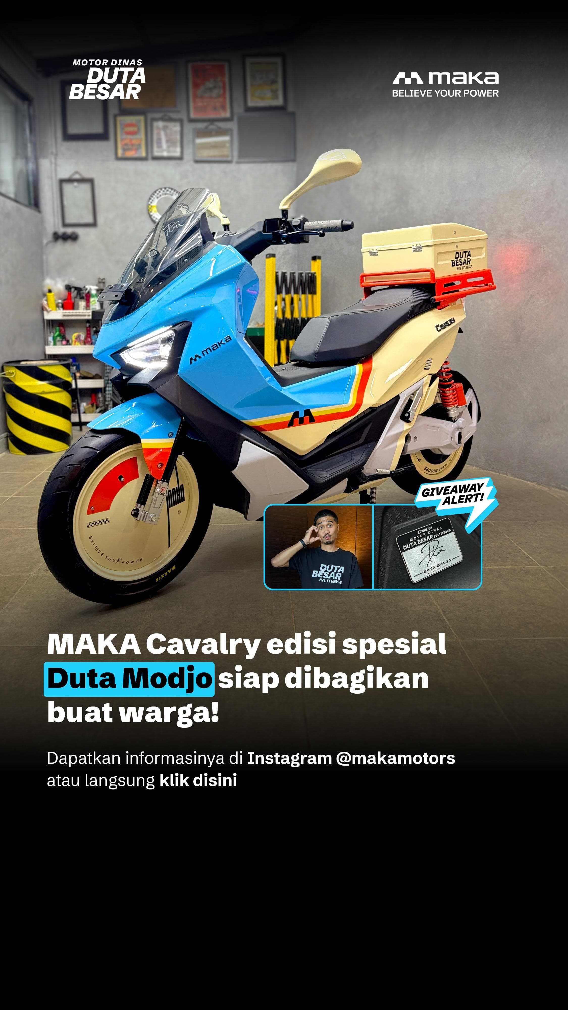 MAKA Cavalry campaign — brand ambassador collab with Duta (Sheila on 7)